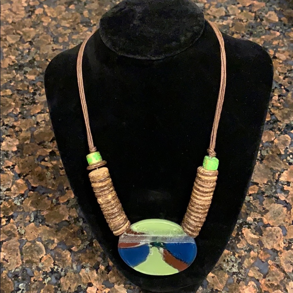 Glass 17” Necklace - Picture 2 of 4